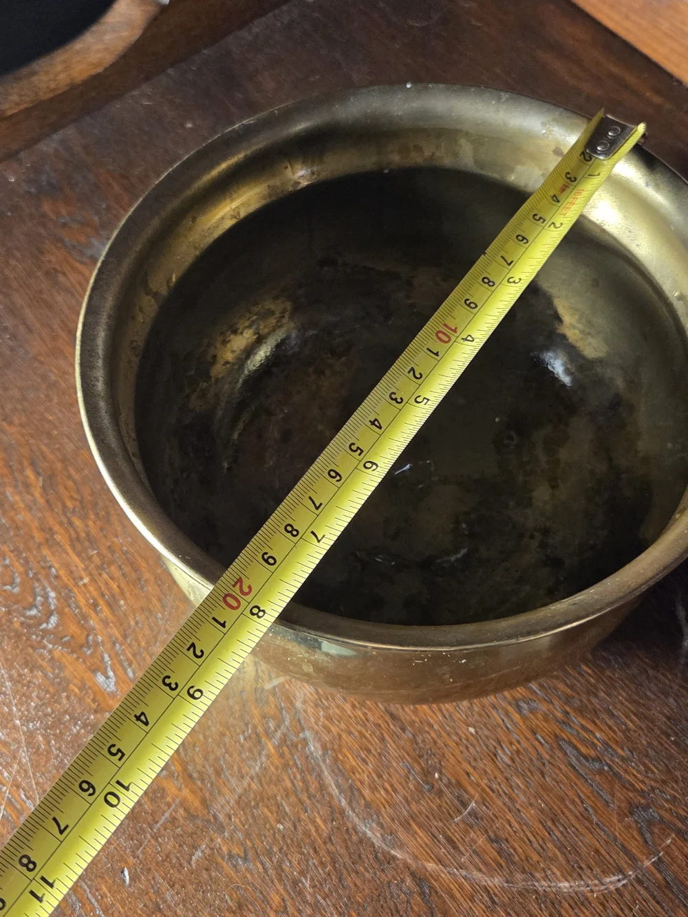 Vintage solid brass